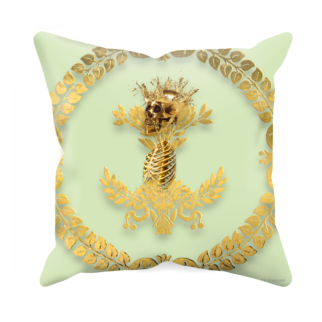 Caesar Skull Relief- Sets & Singles Pillowcase in Pale Green | Le Leanian™