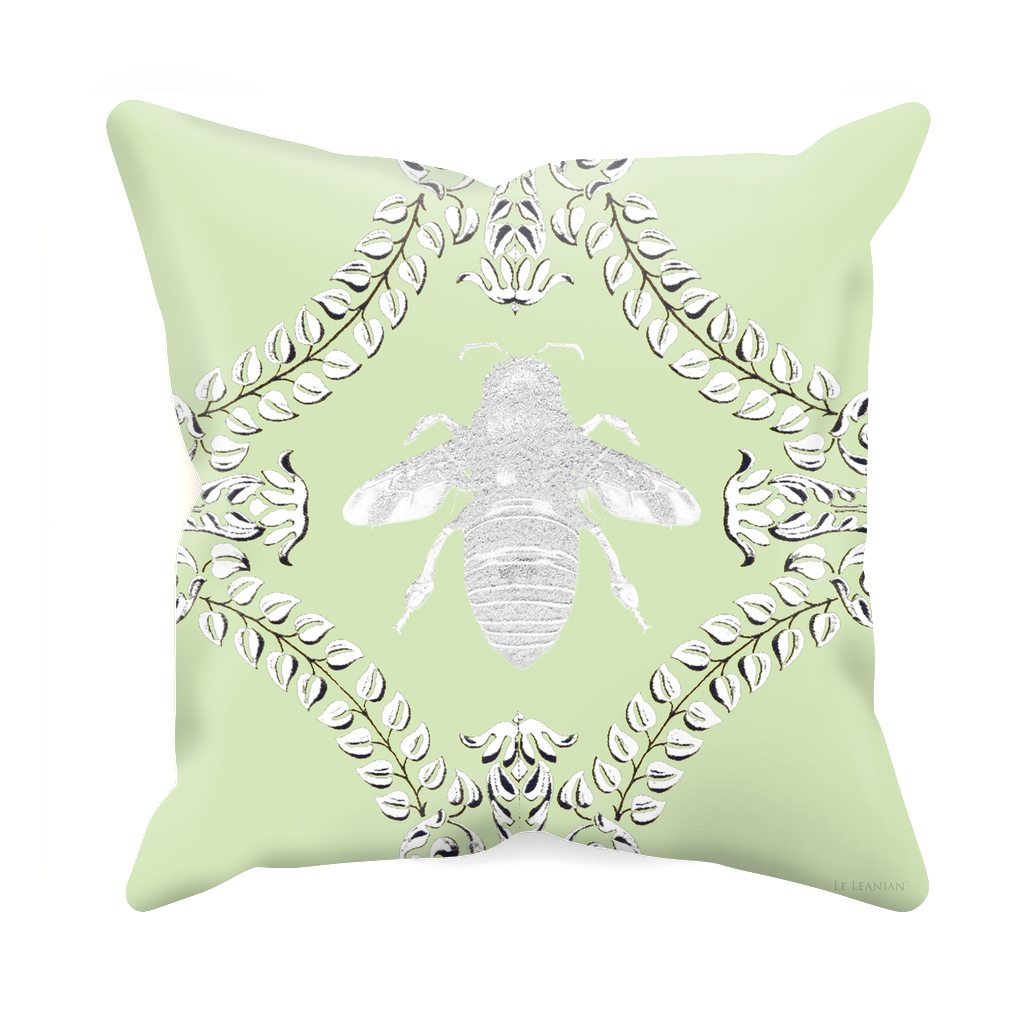 Queen Bee- Sets & Singles Pillowcase in Pale Green | Le Leanian™