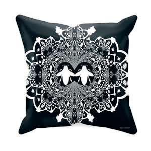 Baroque Hive Relief- Sets & Singles Pillowcase in Midnight Teal | Le Leanian™
