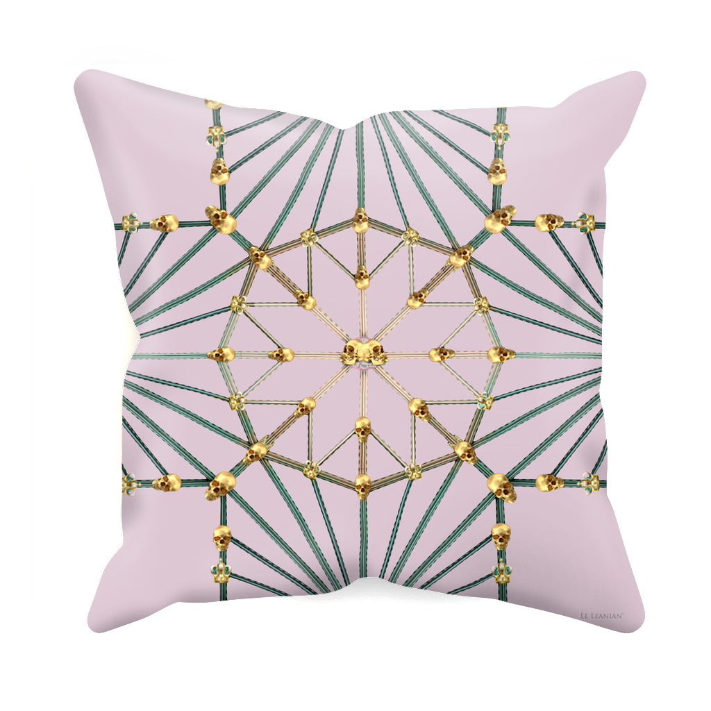 Skull Cathedral- Sets & Singles Pillowcase in Nouveau Blush Taupe | Le Leanian™