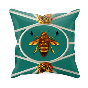 Versailles Bee Divergent- Sets & Singles Pillowcase in Jade | Le Leanian™