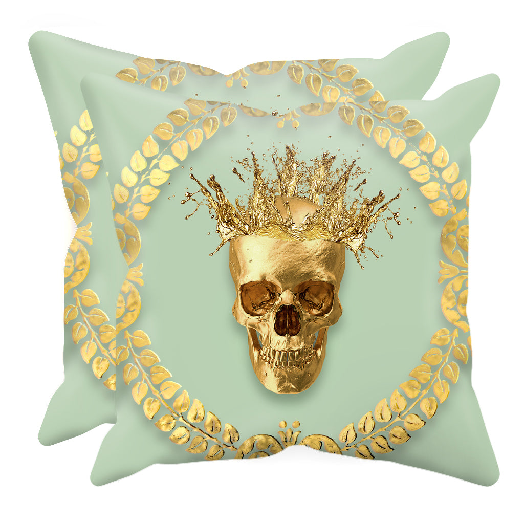 Caesar Gilded Skull- Sets & Singles Pillowcase in Pastel | Le Leanian™