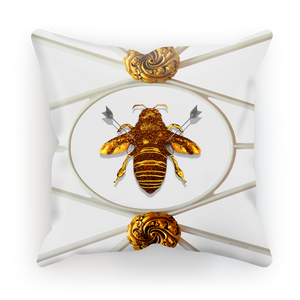 Versailles Baroque Royal Honey Bee Pillowcase- in Lightest Gray