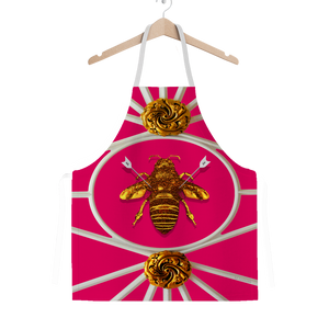 French Country Chic- Royal Honey Bee- Classic Apron- Bold Fuchsia- Pink- Bright Pink