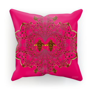 Baroque Honey Bee Pillowcase- Fuchsia Pink