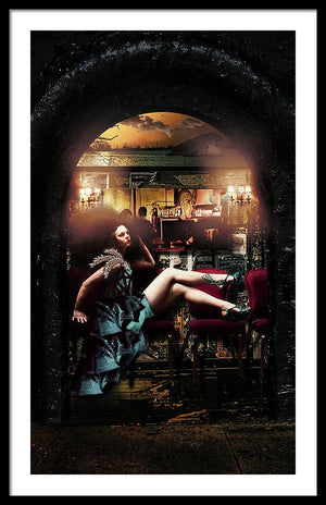 The New Orleans Chronicles: Burlesque - Surreal Fashion Framed Byzantine Fine Art Print | The Photographist™