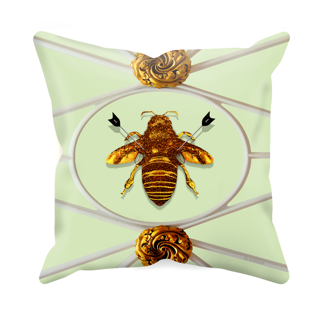 Versailles Bee Divergent- Sets & Singles Pillowcase  in Pale Green | Le Leanian™