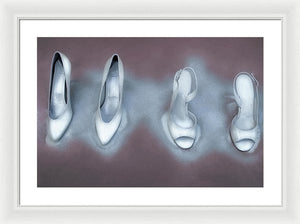 Winter White Stilettos Vol II - Surreal Fashion Framed Fine Art Print | The Photographist™