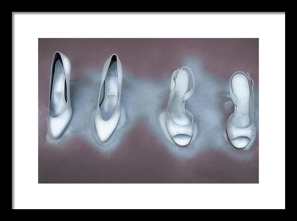 Winter White Stilettos Vol II - Surreal Fashion Framed Fine Art Print | The Photographist™